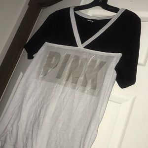 PINK metallic t-shirt
